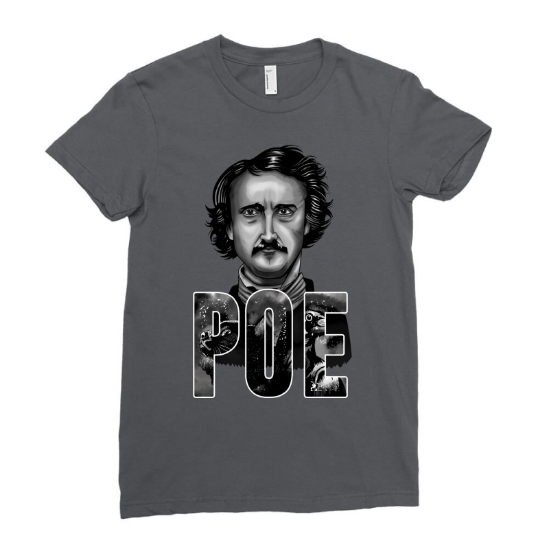 Edgar Allan Poe Vintage Ladies Fitted T-Shirt by lenainplongo2 | Artistshot