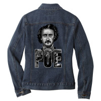 Edgar Allan Poe Vintage Ladies Denim Jacket | Artistshot