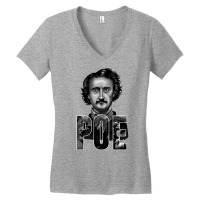 Edgar Allan Poe Vintage Women's V-neck T-shirt | Artistshot