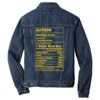 Nutrition Facts Author Girl Men Denim Jacket | Artistshot