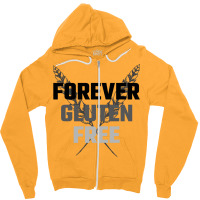 Gluten Free Forever Wheatear Music Zipper Hoodie | Artistshot