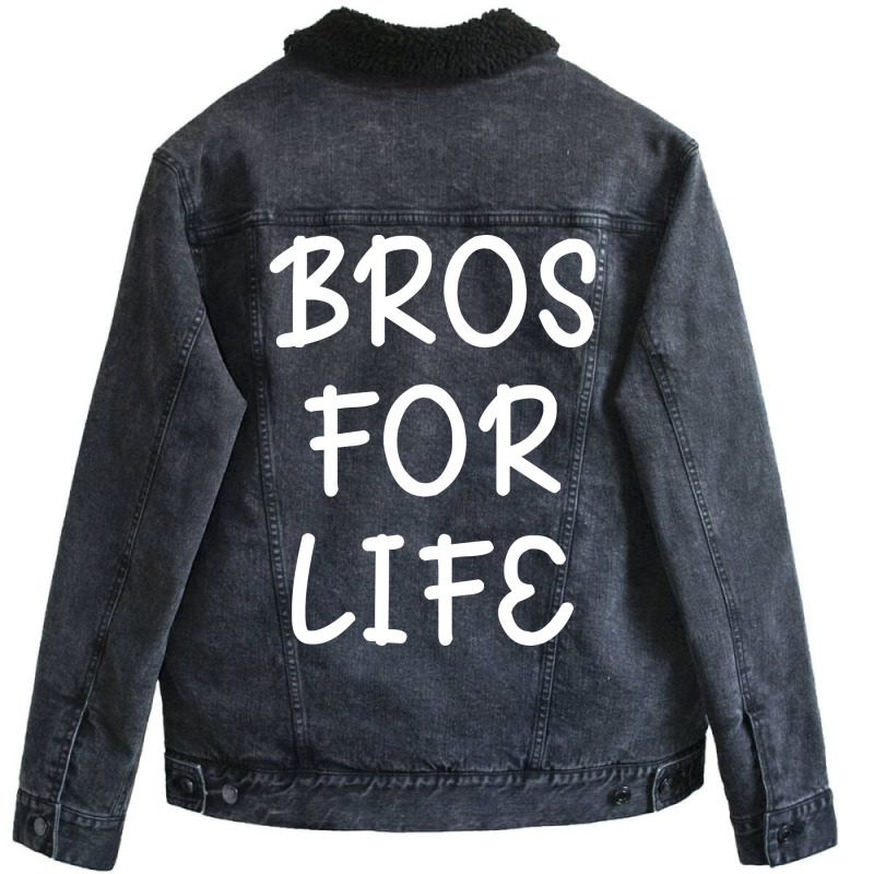 Bros For For Unisex Sherpa-Lined Denim Jacket by leixochairih | Artistshot