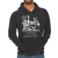 Writing Is My Life Retro Illustration Design For T Vintage Hoodie | Artistshot