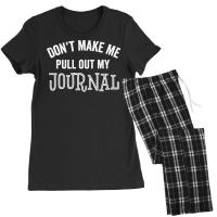 Funny Journal Writer Author Blogger Journalist Gif Women's Pajamas Set | Artistshot