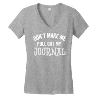 Funny Journal Writer Author Blogger Journalist Gif Women's V-neck T-shirt | Artistshot