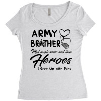 Brother Most People Never Meet Their Heroes Women's Triblend Scoop T-shirt | Artistshot