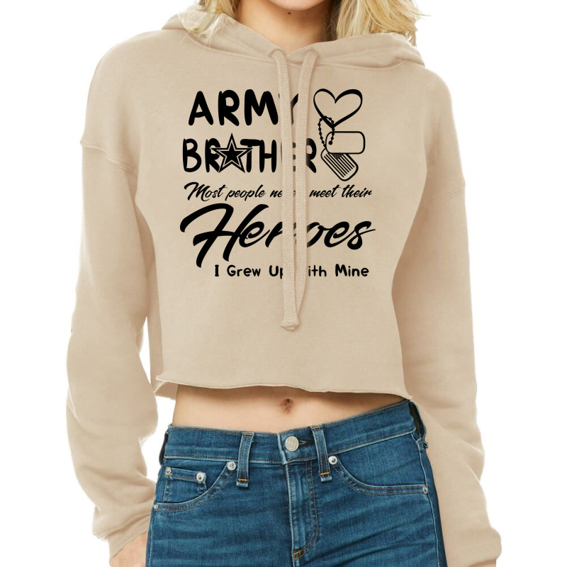 Brother Most People Never Meet Their Heroes Cropped Hoodie by melodiahssens | Artistshot