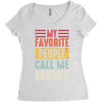 Brother Shirt Vintage My Favorite People Call Me B Women's Triblend Scoop T-shirt | Artistshot