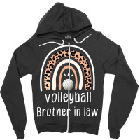 Volleyball Brother In Law Volleyball Gift For Brot Zipper Hoodie | Artistshot