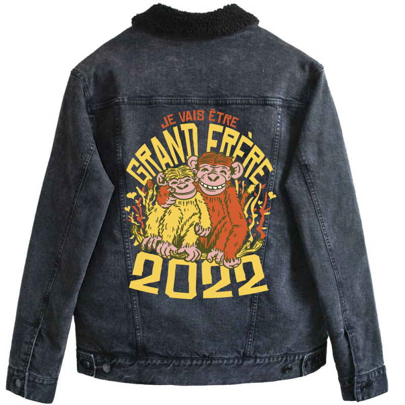 Funny Older Brother 2 Unisex Sherpa-lined Denim Jacket | Artistshot