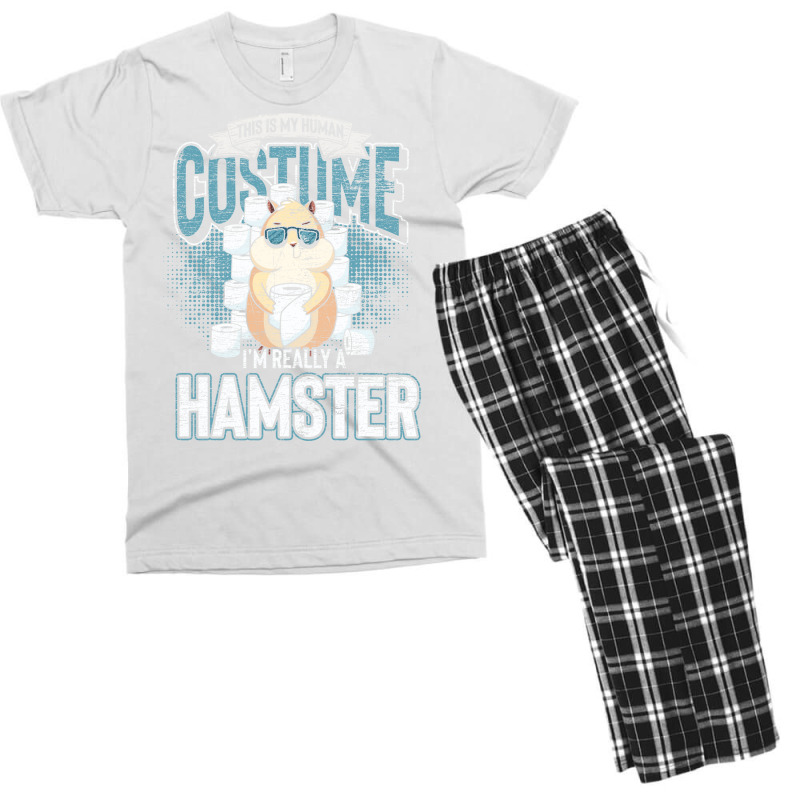 Hamster Cuddle Cute Pet Men's T-shirt Pajama Set | Artistshot