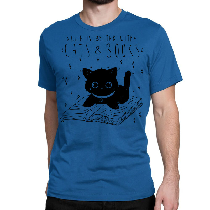 Cats And Books 1 Classic T-shirt | Artistshot