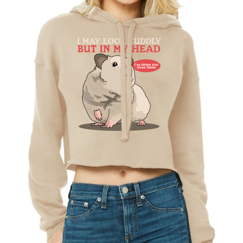 Hamsters Look Cuddly Hamster Owner 2 Cropped Hoodie by egbomluzyd | Artistshot