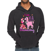 I Am 15 Years Old And Llamazing 15th Llama Birthda Vintage Hoodie | Artistshot