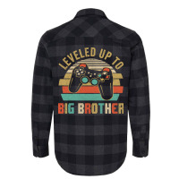 Leveled Up To Big Brother Ba Flannel Shirt | Artistshot