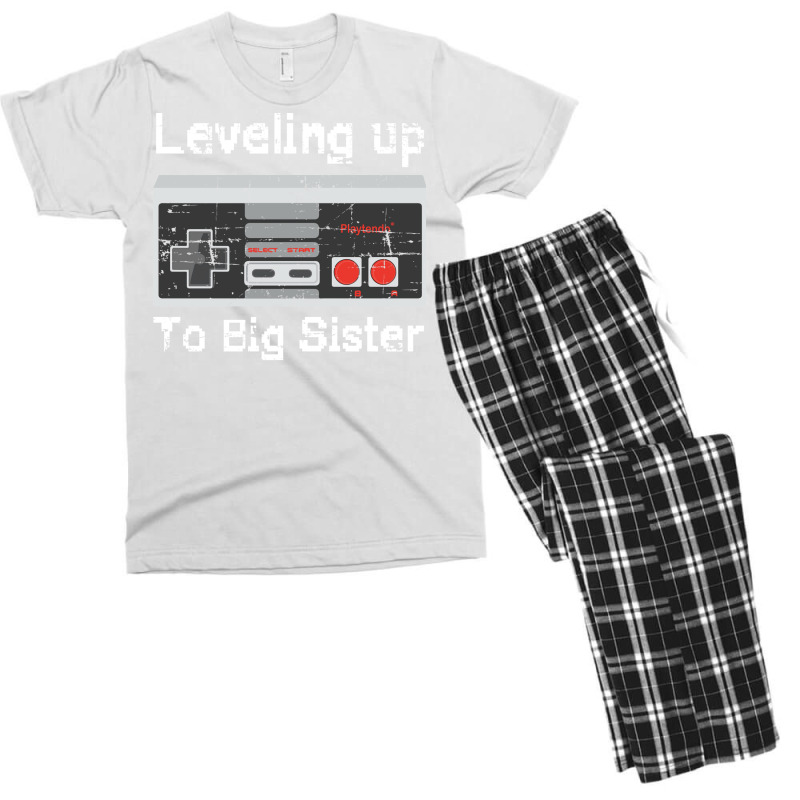 Leveling Up To Big Sister 2 Men's T-shirt Pajama Set | Artistshot