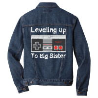 Leveling Up To Big Sister 2 Men Denim Jacket | Artistshot