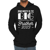 Promoted To Big Brother Sibling Pregnancy Announce Lightweight Hoodie | Artistshot