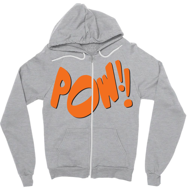 Pow 1 Zipper Hoodie | Artistshot