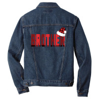 Christmas Brother Buffalo Plaid Men Denim Jacket | Artistshot