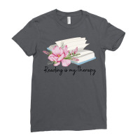 Reading Is My Therapy 6 Ladies Fitted T-shirt | Artistshot