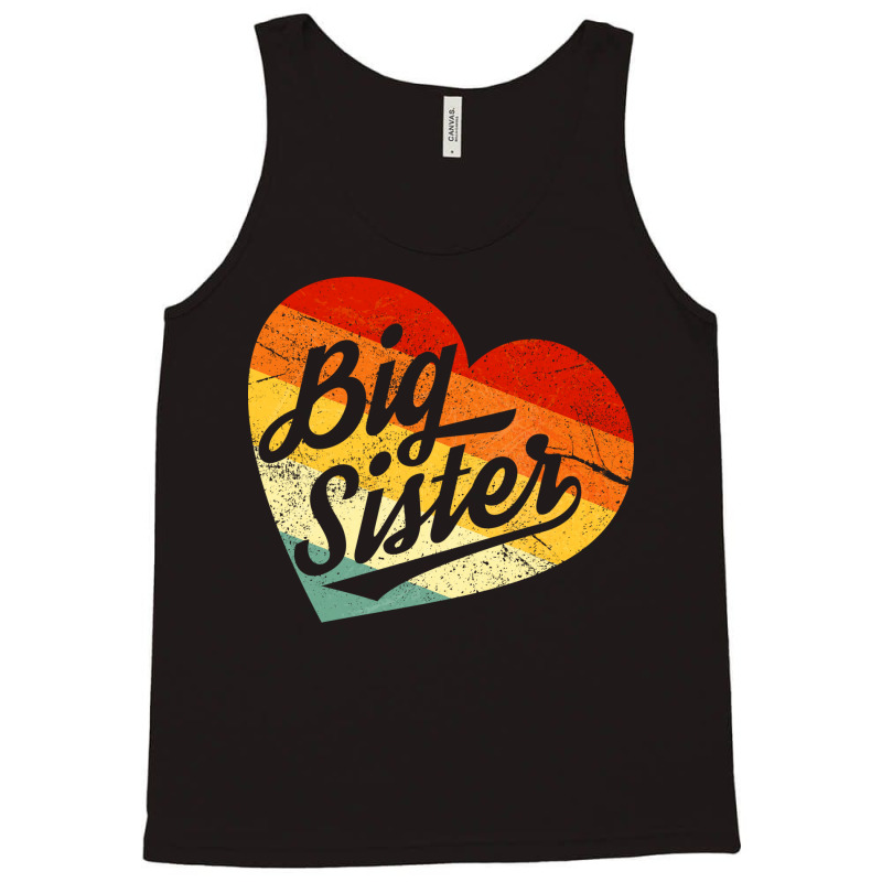 Retro Vintage Big Sister 1 Tank Top by rolinghsgagv | Artistshot