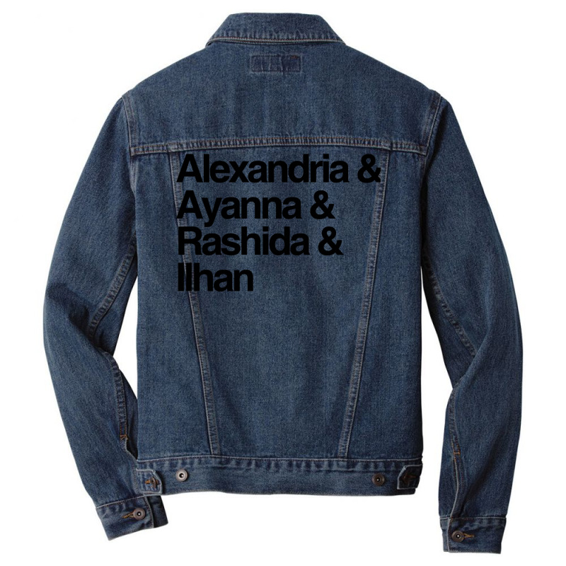 Alexandria And Ayanna And Rashida And Ilhan Men Denim Jacket by reifenemuksa | Artistshot