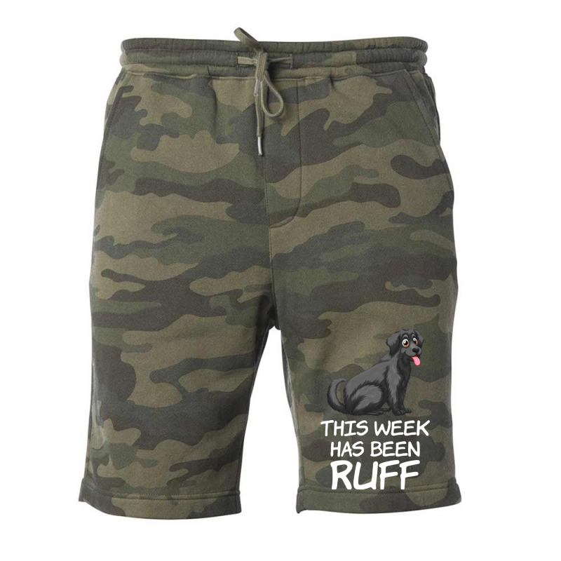 This Week Has Been Ruff Funny Dog Owners Quote Fleece Short by rolinghsgagv | Artistshot