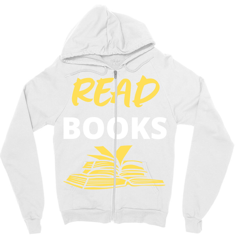 Read Books 3 2 Zipper Hoodie by reejanhuddau | Artistshot