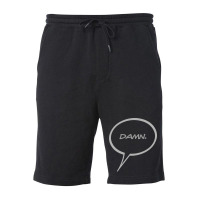 Word Balloon Damn Version B Fleece Short | Artistshot