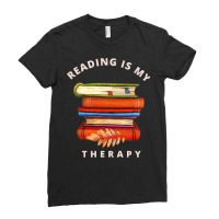 Reading Is My Therapy 13 Ladies Fitted T-shirt | Artistshot