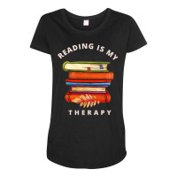 Reading Is My Therapy 13 Maternity Scoop Neck T-shirt | Artistshot