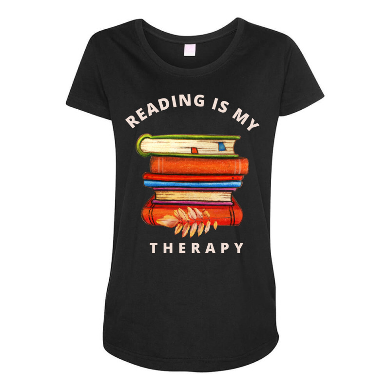 Reading Is My Therapy 13 Maternity Scoop Neck T-shirt by bipbipdaktars | Artistshot