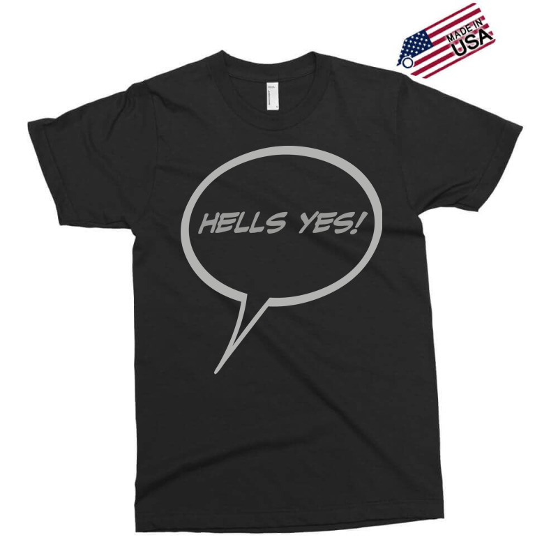 Word Balloon Hells Yes Version B Exclusive T-shirt by reejanhuddau | Artistshot