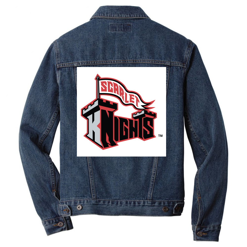 Rutgers Scarlet Knights Men Denim Jacket by sarbsarbin | Artistshot