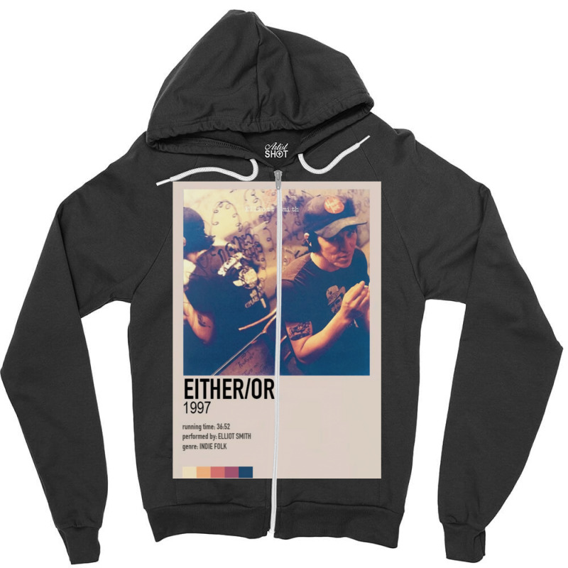 Either Or Minimalist Zipper Hoodie by koorenayoubq | Artistshot