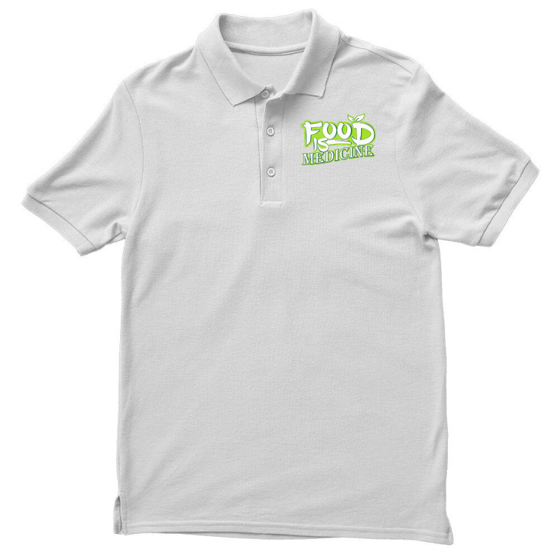 Food Is Medicine Vegans And Vegetarians Gift Aesth Men's Polo Shirt | Artistshot