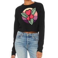 Hearts Flower Vintage Cropped Sweater | Artistshot