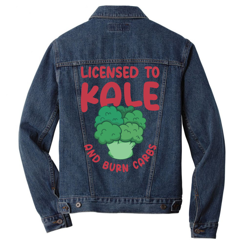 Keto Diet Nutritionist Kale Keto Food Vegetable Hu Men Denim Jacket by woelkelytjeb | Artistshot