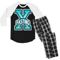 Extreme Fasting Omad Diet Blue Men's 3/4 Sleeve Pajama Set | Artistshot