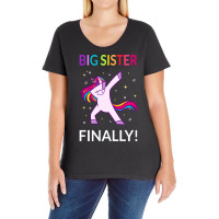 Big Sister Finally I Ladies Curvy T-shirt | Artistshot