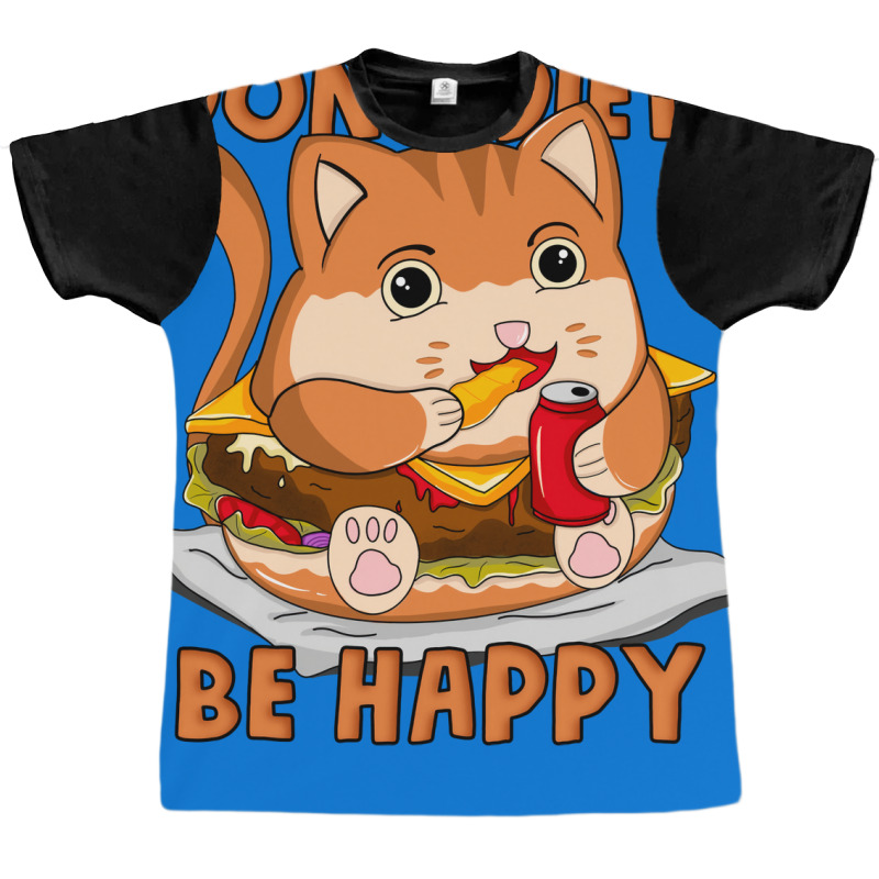 Dont Diet Be Happy Boy Graphic T-shirt by ibromlesanil | Artistshot