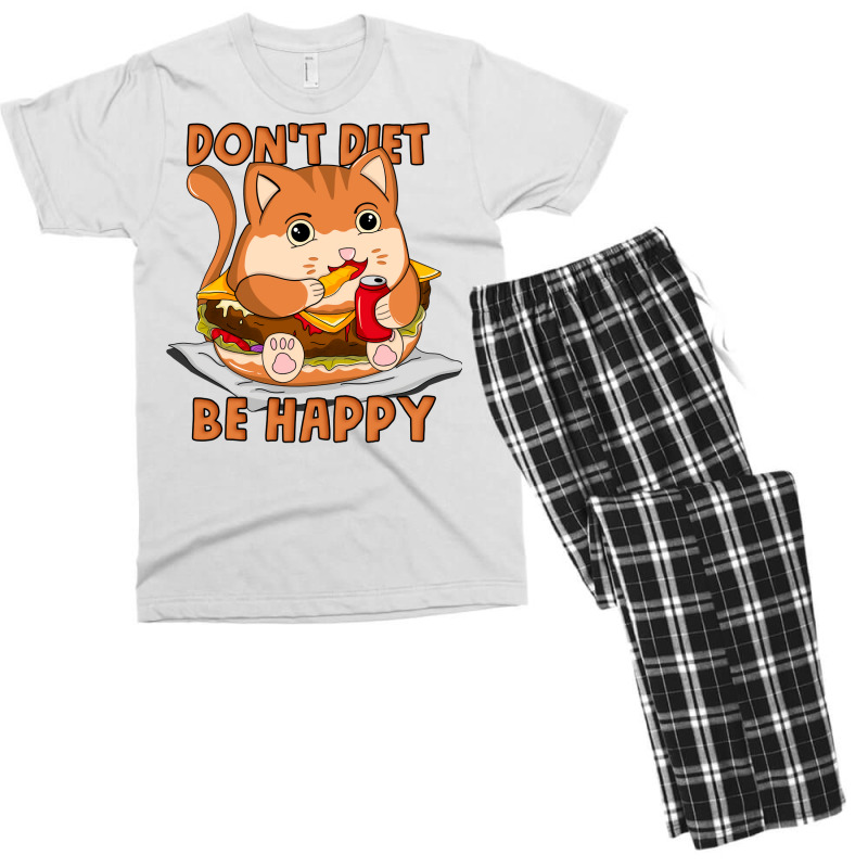 Dont Diet Be Happy Boy Men's T-shirt Pajama Set by ibromlesanil | Artistshot