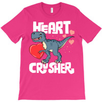 Heart Crusher Valentines Day Trex Dinosaur Kids T-shirt | Artistshot