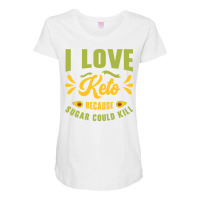 Keto Diet Ketogenic Food Nutritionist Dietitian St Maternity Scoop Neck T-shirt | Artistshot