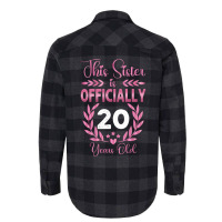 20th Birthday Gift For Sister 20 Years Old Flannel Shirt | Artistshot