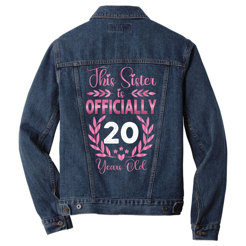 20th Birthday Gift For Sister 20 Years Old Men Denim Jacket | Artistshot