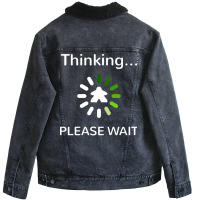 Analysis Paralysis Green Meeple Board Game Funny Unisex Sherpa-lined Denim Jacket | Artistshot