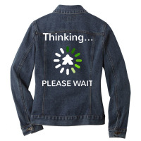 Analysis Paralysis Green Meeple Board Game Funny Ladies Denim Jacket | Artistshot