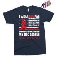 Dyslexia Awareness Month Big Sister Red Ribbon Ame Exclusive T-shirt | Artistshot